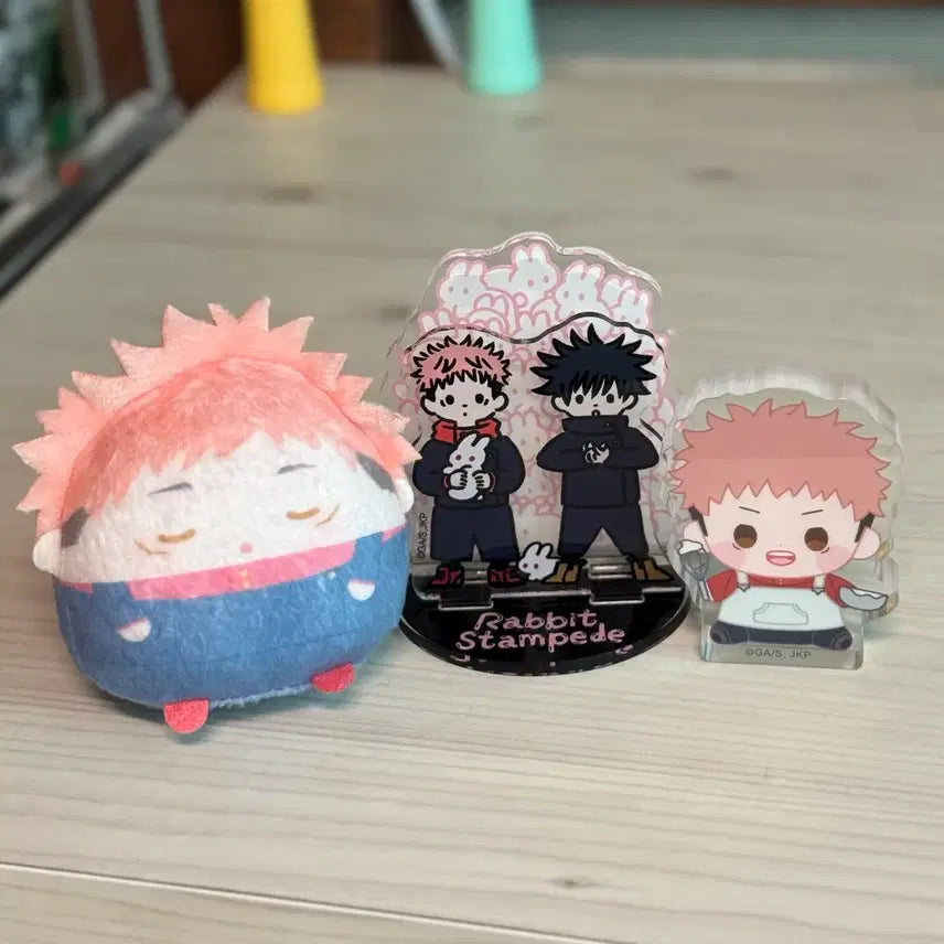 [BUNJANG] Jujutsu Kaisen Yuji Itadori Tenorinz Acrylic Stand Bundle / 주술회전 이타도리 후와 테노린즈 탈토 아크릴 일괄