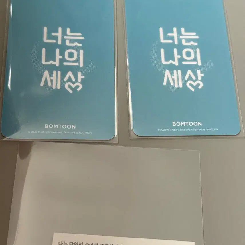 [BUNJANG] Neoneun Naui Sesang Rebom Bundle Set Photocard A B / 너는나의세상 레봄 특전 포카 a b 일괄