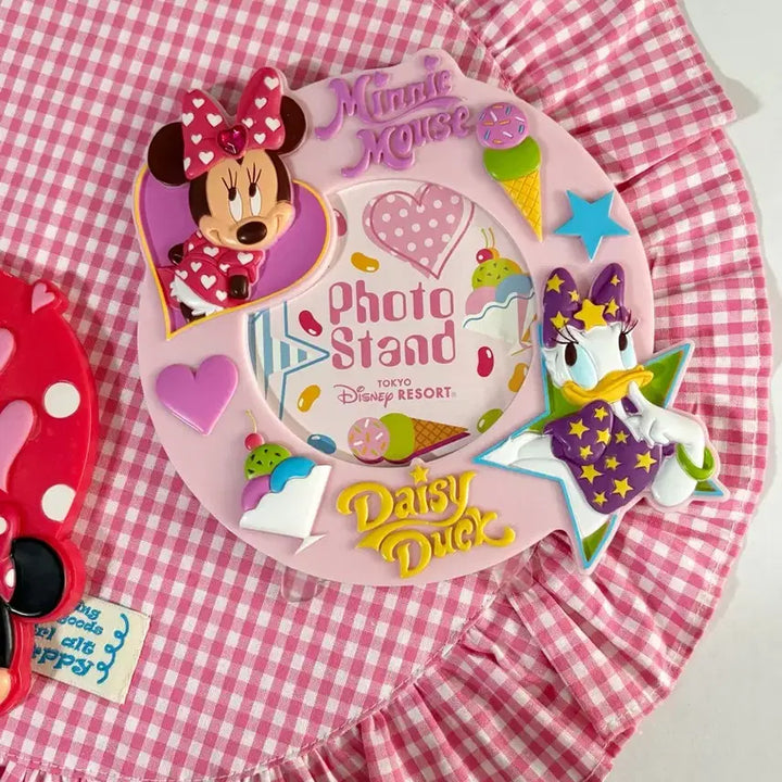 [BUNJANG] Disney Minnie &amp; Daisy Frame Photo Stand / 디즈니 미니&amp;데이지 프레임