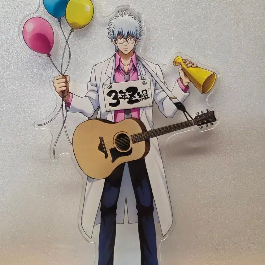 [BUNJANG] Gintama Gintachi Gintoki Big Acrylic Standee / (반택포)은혼 삼젯 긴파치 긴토키 빅 아크릴