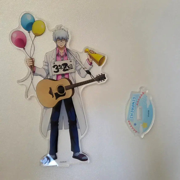 [BUNJANG] Gintama Gintachi Gintoki Big Acrylic Standee / (반택포)은혼 삼젯 긴파치 긴토키 빅 아크릴