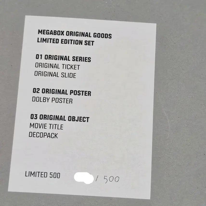 [BUNJANG] Megabox Toy Story Limited Edition Original Ticket &amp; Slide Set / 메가박스 토이스토리 리미티드 에디션