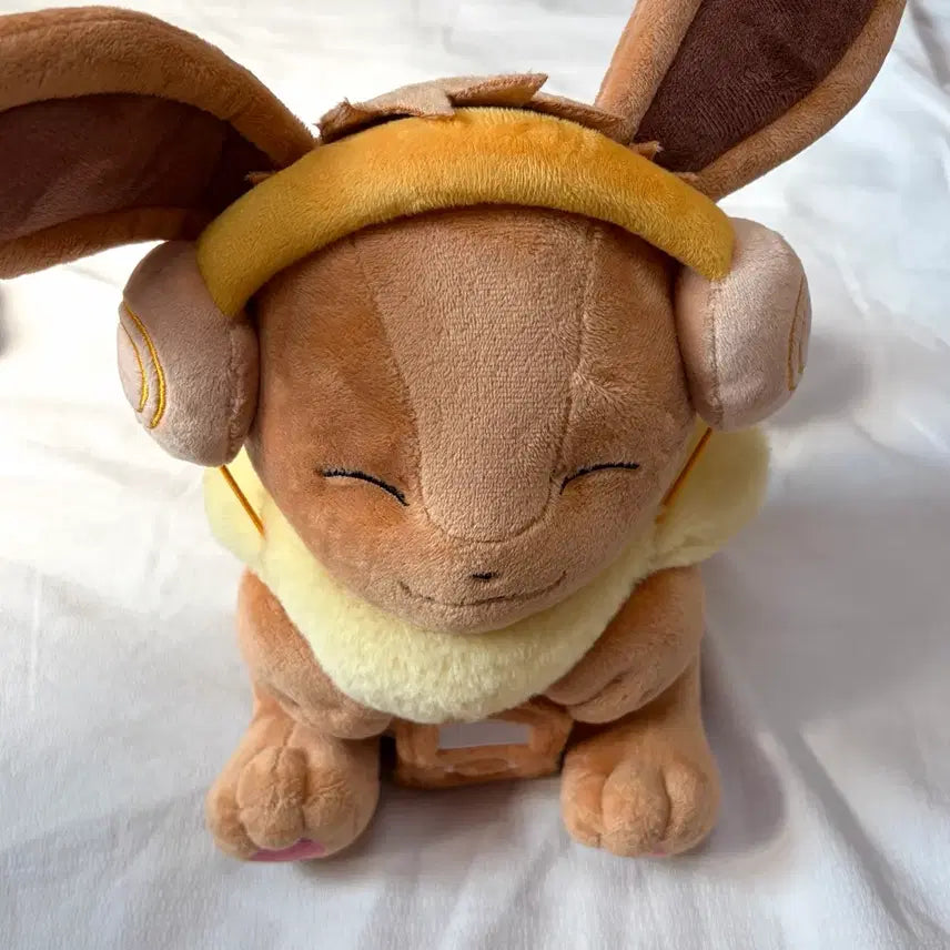 [BUNJANG] Pokemon Eevee Headset Plush 25cm Medium Size / 포켓몬 이브이 헤드셋 25cm 중형 인형 판매