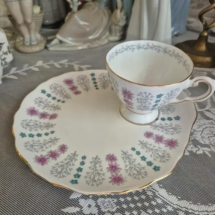 [BUNJANG] Tuscan Hand-Painted Snack Set - 1960s / 1960 투스칸 핸페 스넥잔 셋트