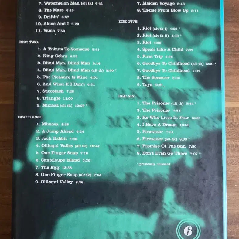 [BUNJANG] Herbie Hancock The Blue Note 60s Sessions 6CD Box Set / 허비 행콕 블루노트 식스티즈 세션 6CD