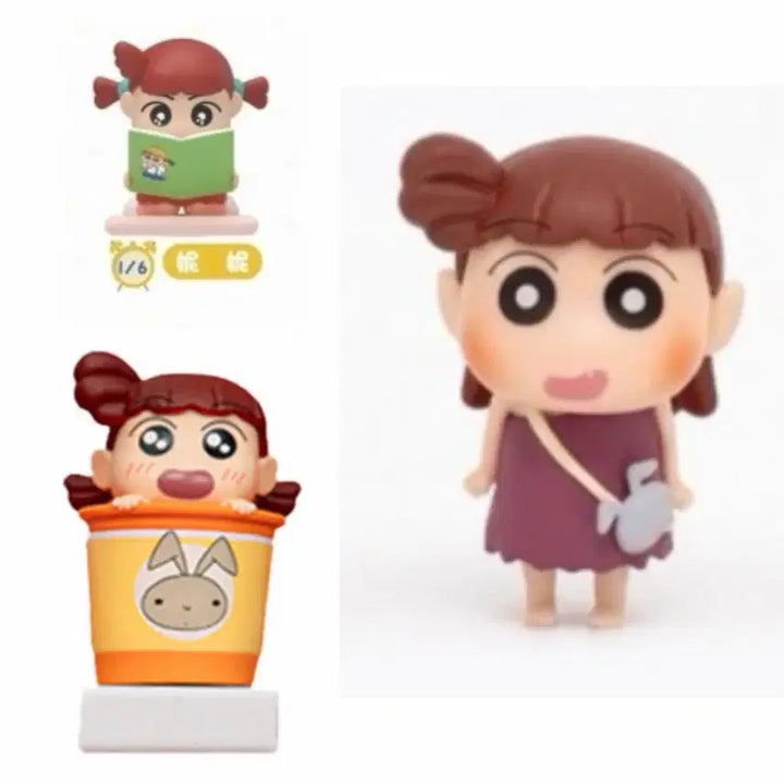 [BUNJANG] Crayon Shin-chan Primitive Era Ramen Stopper Reading Gacha Figure Set Bundle / 일괄) 짱구는못말려 유리 원시시대 라면스토퍼 독서 피규어 가챠 세트 판매