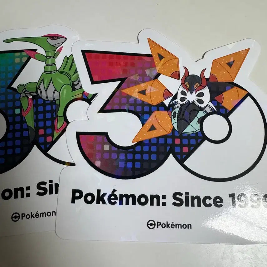[BUNJANG] Pokemon 30th Anniversary Logo Sticker Paradox Iron 2 Types / 포켓몬 30주년 로고스티커 패러독스 무쇠 2종