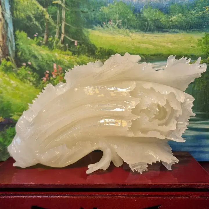 [BUNJANG] Jade Cabbage Sculpture / 백옥 배추 조각품
