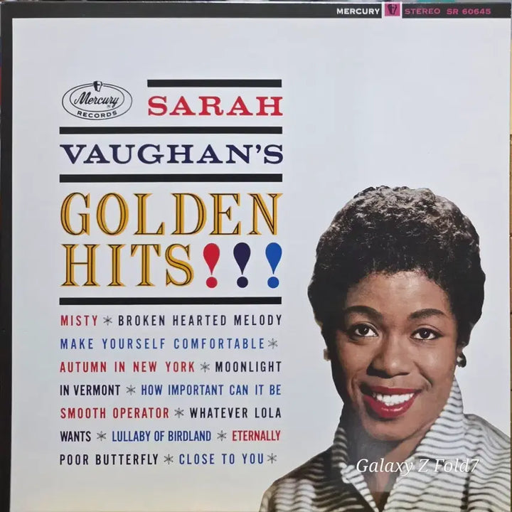 [BUNJANG] Sarah Vaughan Golden Hits LP Record / BA-543. 재즈. mercury  사라 본  골든 히트 LP