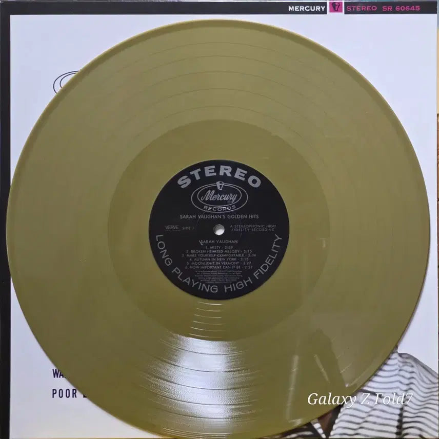 [BUNJANG] Sarah Vaughan Golden Hits LP Record / BA-543. 재즈. mercury  사라 본  골든 히트 LP