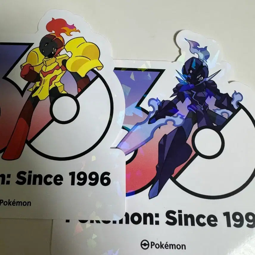 [BUNJANG] Pokemon 30th Anniversary Logo Sticker Set / 포켓몬 30주년 로고스티커 카디나르마 파라블레이즈 2종 세트