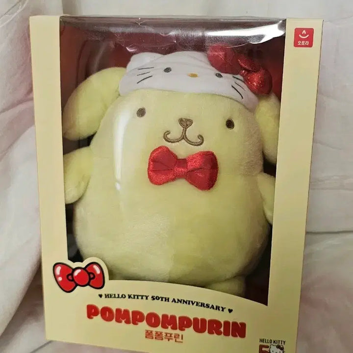 [BUNJANG] Sanrio Pompompurin &amp; Hello Kitty 50th Anniversary Plush / 폼폼푸린 헬로키티 50주년 기념 인형