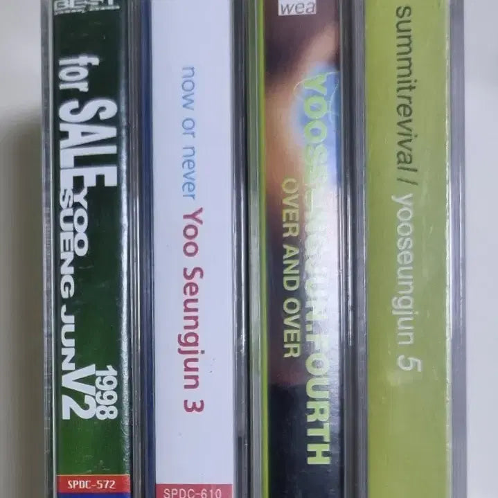 [BUNJANG] Yoo Seung Jun 2-5th Album Cassette Tapes (Unsealed) / 유승준 2-5집 / 4장 (개봉 카세트테이프)
