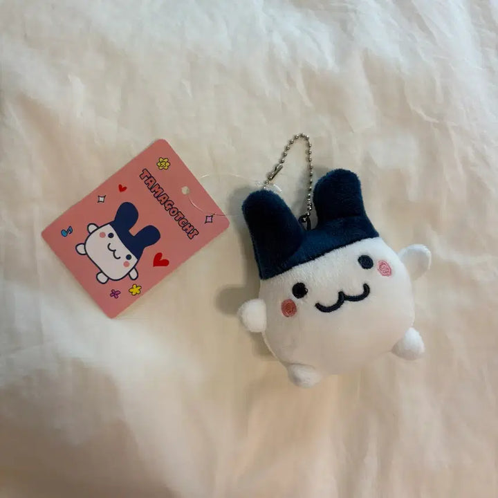 [BUNJANG] Tamagotchi Mimitchi Plush Keychain / 다마고치 미미치 인형 키링