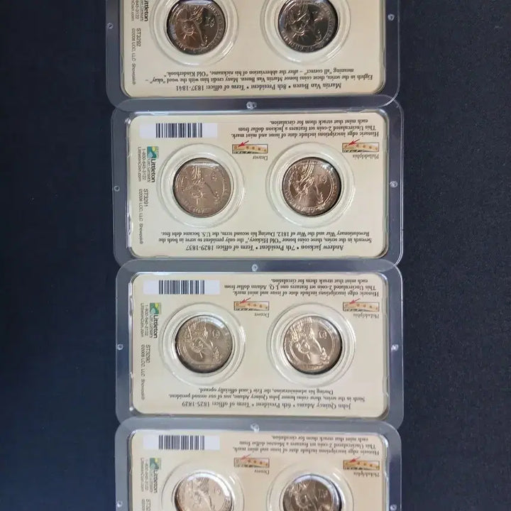 [BUNJANG] 2008 US Presidential Inaugural Medals - James Madison, John Quincy Adams, Andrew Jackson, Martin Van Buren Set / 2008년 미국 대통령 기념주화 2종4 (제임스 먼로, 존 퀸시 애덤스,