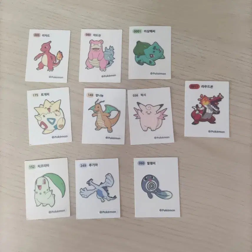 [BUNJANG] Pokemon Stickers Bundle Set / 포켓몬스터 띠부씰 일괄 판매