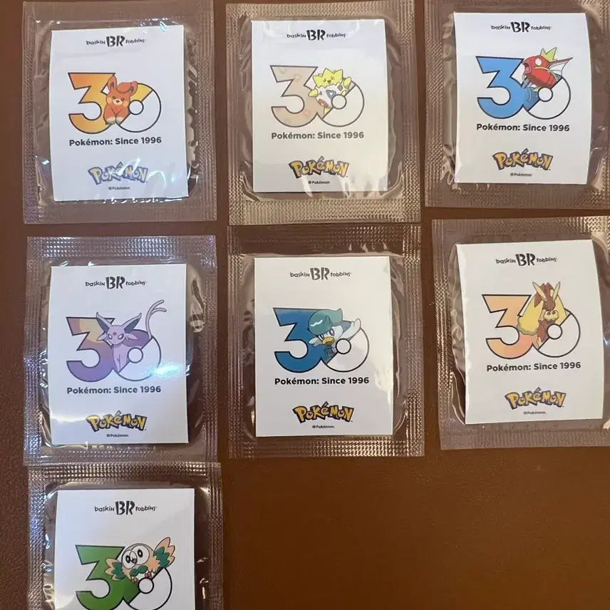 [BUNJANG] Baskin Robbins Pokemon Stickers / 베라 포켓몬 띠부씰 / 베스킨라빈스 포켓몬스티커