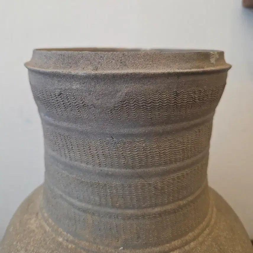 [BUNJANG] Unified Silla Period Inhwa-mun Long-Necked Ewer / 골동품 통일신라시대 토기 장경호