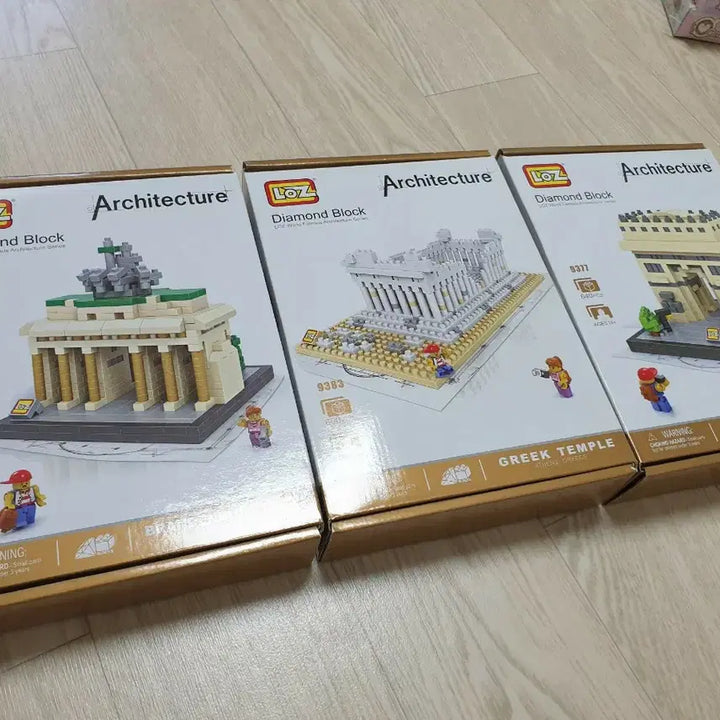 [BUNJANG] Loz Mini Block Puzzle Architectural Models Bundle Set / Loz 미니 블록 퍼즐 건축물 (3개 일괄)