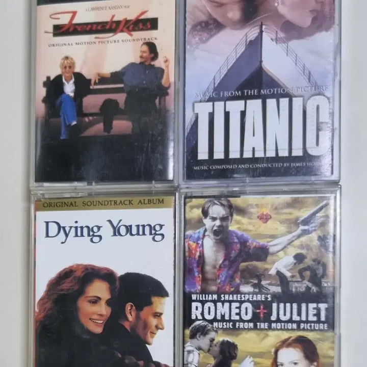[BUNJANG] Various OST Cassette Tapes (Unsealed) - Titanic, Dying Young, French Kiss, etc. / OST 4종 (개봉 카세트테이프) 타이타닉 다잉영 프렌치키스 등