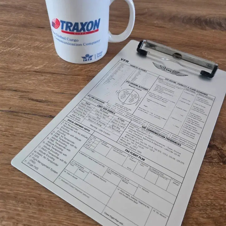 [BUNJANG] TRAXON KOREA Mug and Aviation Document Clipboard Set / TRAXON KOREA 머그컵 및 항공 서류 클립보드