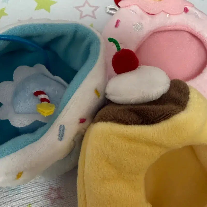 [BUNJANG] Daiso Pudding Ice Cream Cake Doll Hat Set / 다이소 인형꾸미기 인형탈 푸딩 아이스크림 케이크 일괄