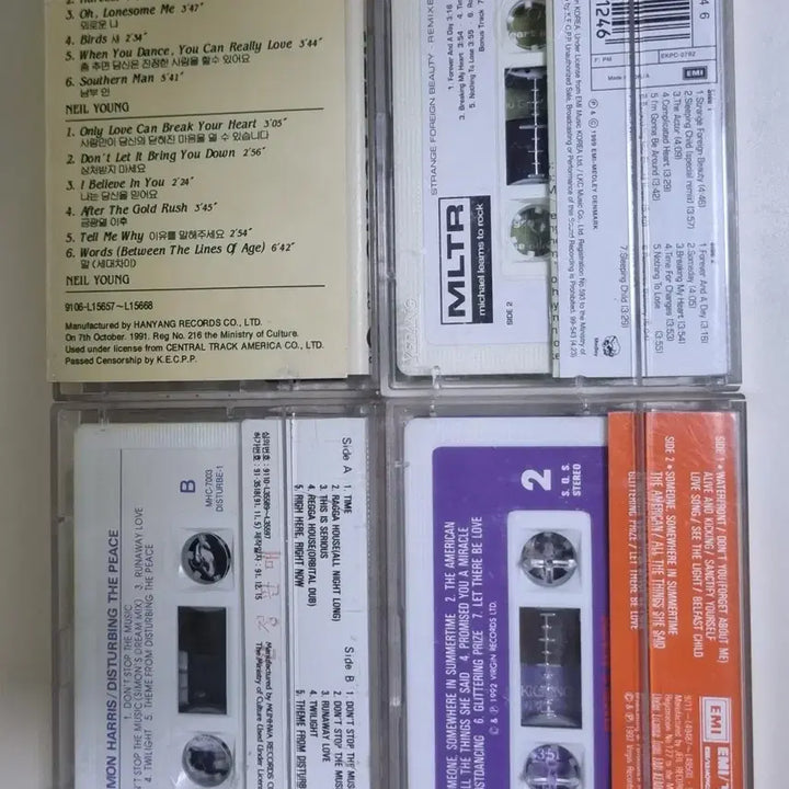 [BUNJANG] Kpop Cassette Tape Bundle / 팝 4종 (개봉 카세트테이프) 닐영, 사이몬 해리스 등
