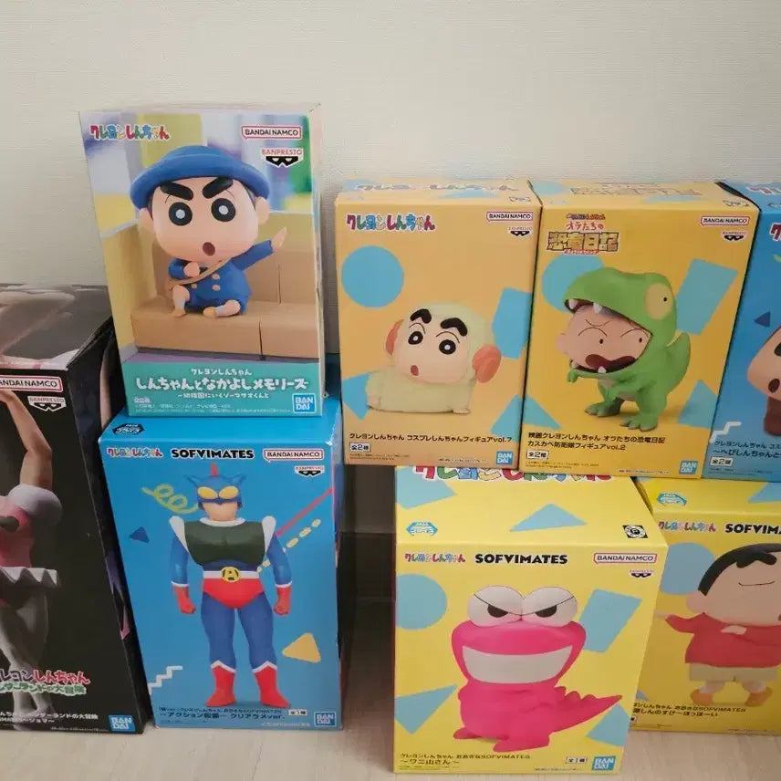 [BUNJANG] Crayon Shin-chan Figure Bundle Set (8 Figures, Unused) / 짱구 피규어 8개 일괄 판매(미사용)