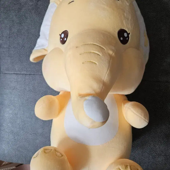 [BUNJANG] Large Yellow Elephant Plush Toy / 노란 코끼리 대형 인형