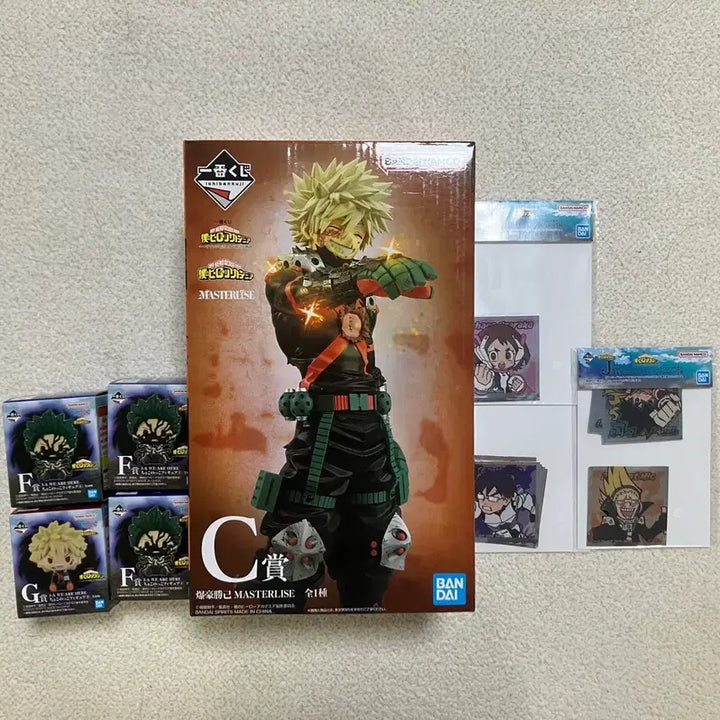 [BUNJANG] My Hero Academia Katsuki Bakugo C-Prize + Chokonose + Hawii Prize Figure Set / 택포17.2)나히아 바쿠고c상+초코노코,하위상 판매