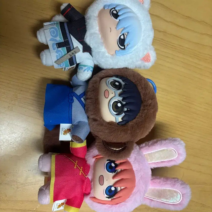 [BUNJANG] Gintama Gintoki &amp; Tsukuyo Doll Figure Keychain Set / 은혼 인형 피규어 키링 은부부 해결사즈 일괄 판매