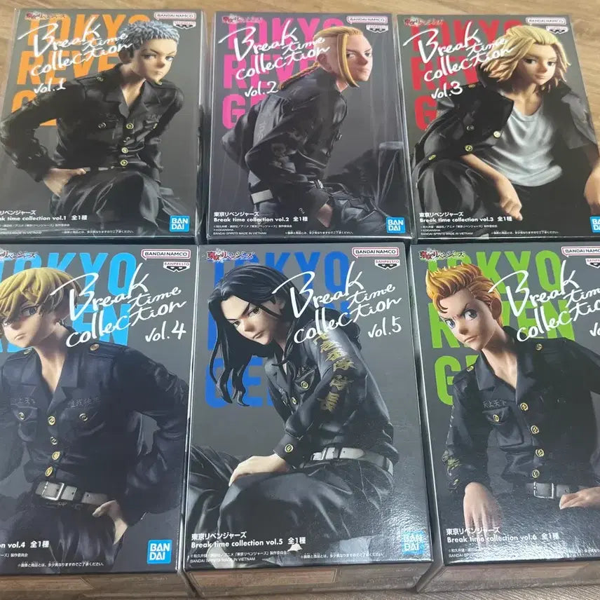 [BUNJANG] Tokyo Revengers Break Time Collection Figures Complete Set (Vol. 1-6) Sealed / 도쿄리벤져스 브레이크타임 전종 미개봉 새제품 마지막 가격