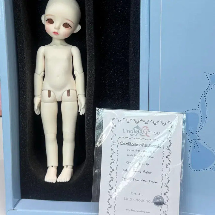 [BUNJANG] LinaLulu Snow Kitten Cream Ball-Jointed Doll USD / 구관 리나슈슈 스노우키튼 크림 구체관절인형 usd