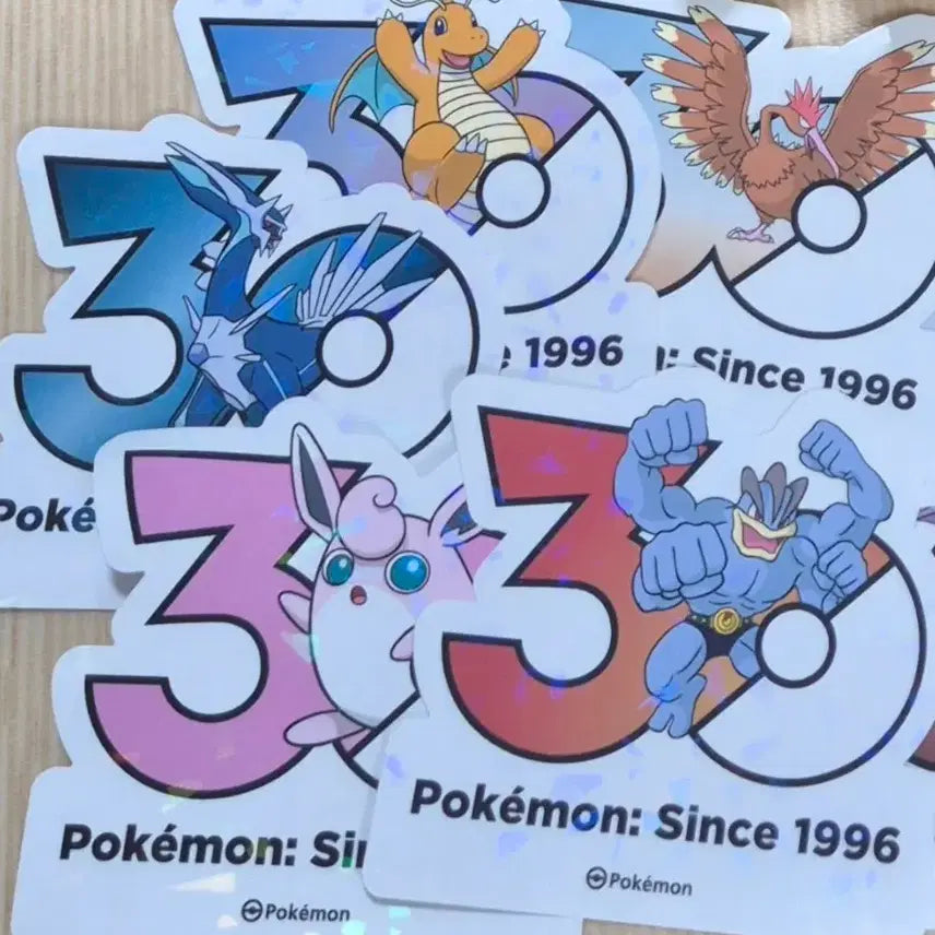 [BUNJANG] Pokemon 30th Anniversary Sticker Bundle Set / 포켓몬 30주년 기념 스티커(일괄로만 판매)