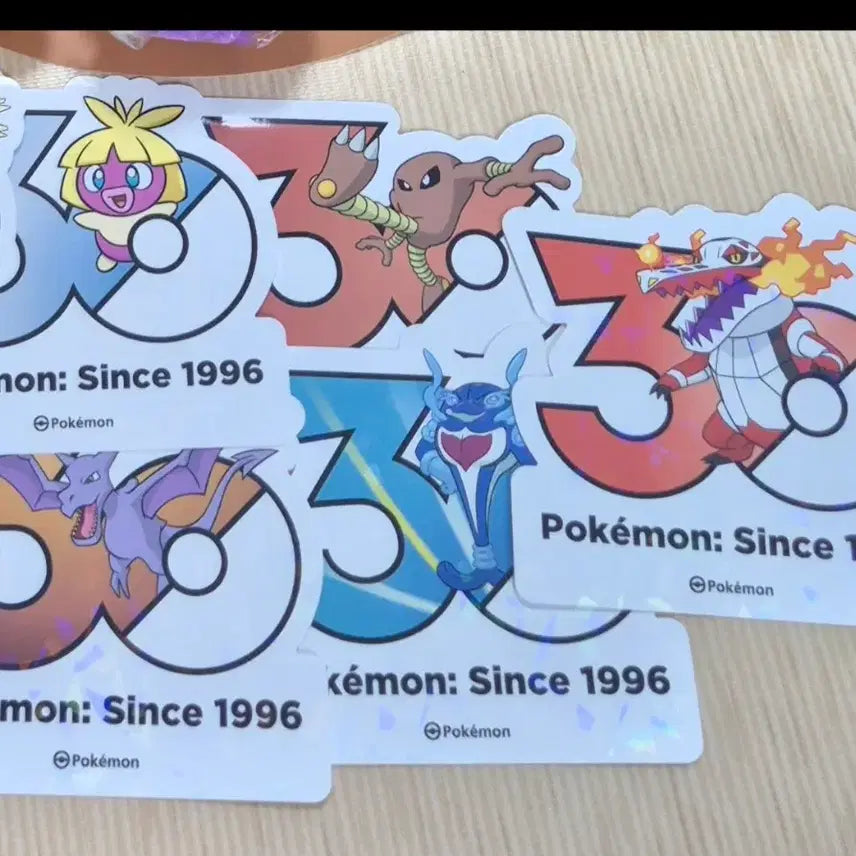 [BUNJANG] Pokemon 30th Anniversary Sticker Bundle Set / 포켓몬 30주년 기념 스티커(일괄로만 판매)