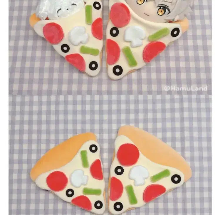 [BUNJANG] Hamuland Pizza Blanket Small Doll Clothes / 하무랜드 피자이불 스몰 인형옷