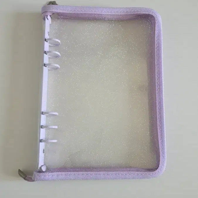 [BUNJANG] Zipper Binder with 10 Inserts (Purple) / 지퍼바인더 보라색 속지 10장포함 급처