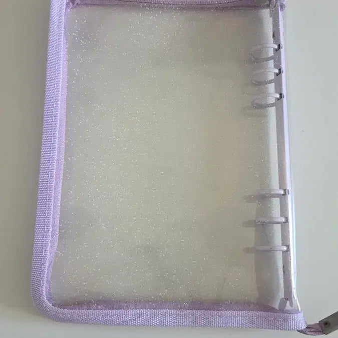 [BUNJANG] Zipper Binder with 10 Inserts (Purple) / 지퍼바인더 보라색 속지 10장포함 급처