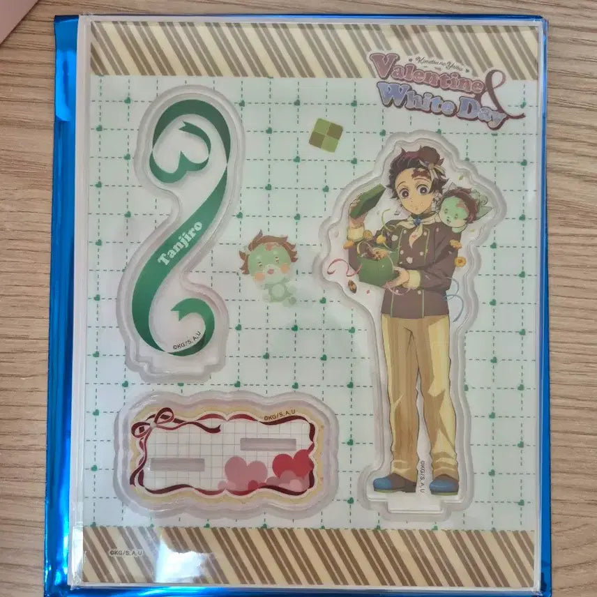 [BUNJANG] Demon Slayer Tanjiro Valentine &amp; White Day Acrylic Stand (Sealed) / 귀멸의 칼날 발렌타인&amp;화이트데이 아크릴 스탠드 탄지로