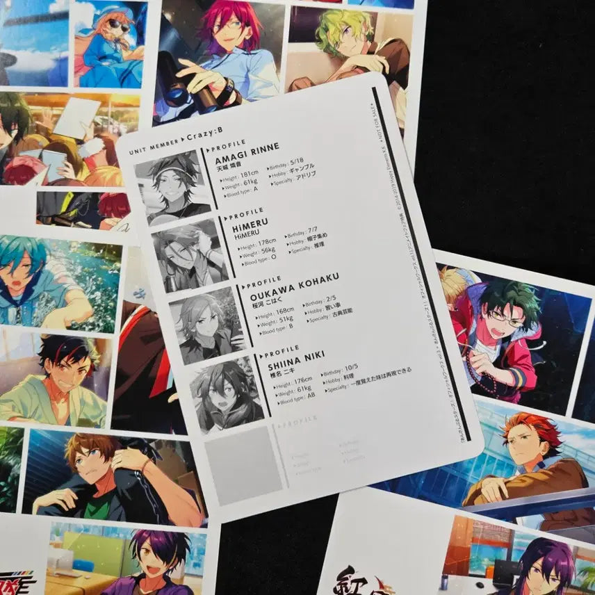 [BUNJANG] Ensemble Stars Unit Profile Card Postcard Set / 앙스타 유닛 프로필카드 엽서 발키리 에덴 크레이지비 유성대 홍월
