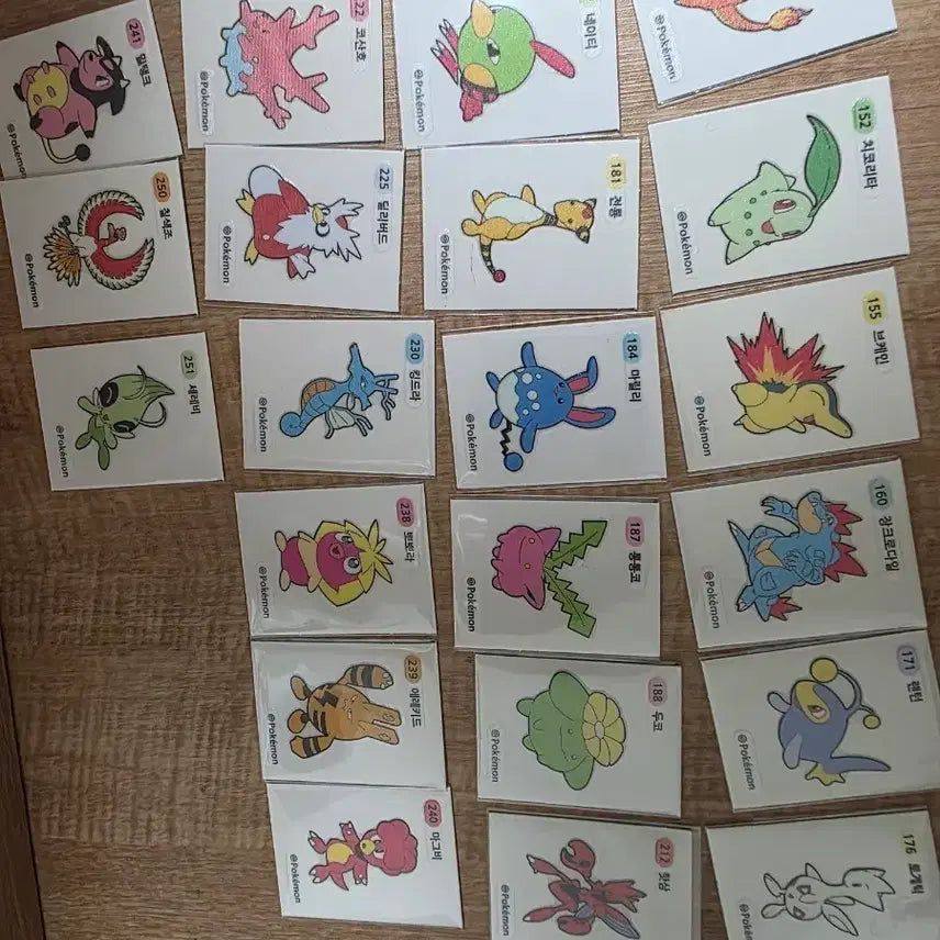 [BUNJANG] Pokemon Stickers Season 1 &amp; Season 2 Bundle Set / 포켓몬 띠부씰 시즌1, 시즌2