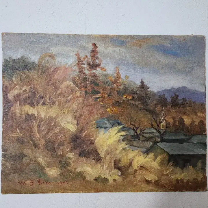 [BUNJANG] Kim Moon-soo (Early Work) "Yangsan-gun Changgi" Oil Painting (1981) / [희소 컬렉션] 부산 원로화가 김문수 작가 1981년 &