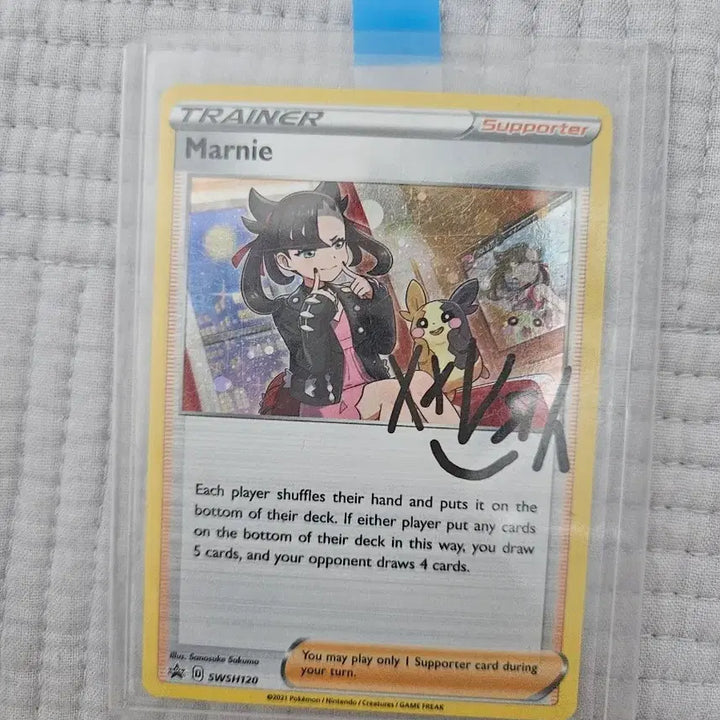 [BUNJANG] Pokemon Card Mari Signed Card / 포켓몬카드 마리 싸인카드