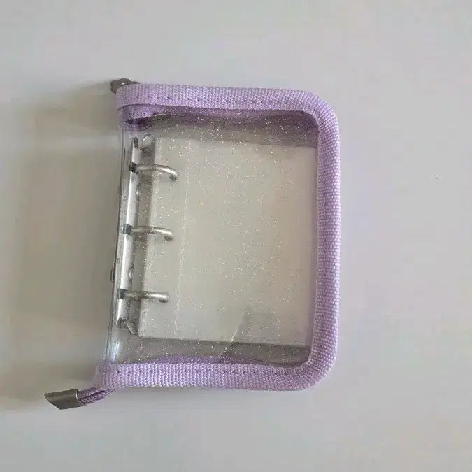 [BUNJANG] Mini Binder Lavender Transparent / 투명 미니 바인더 라벤더