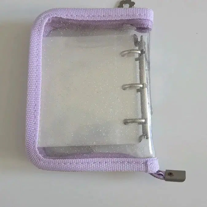 [BUNJANG] Mini Binder Lavender Transparent / 투명 미니 바인더 라벤더