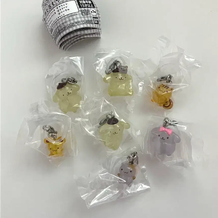[BUNJANG] Pompompurin Majirushi Gacha Full Set / 폼폼푸린 메지루시 가챠 풀세트 7종 머핀 베이글 스콘 마카롱 판매합니다.