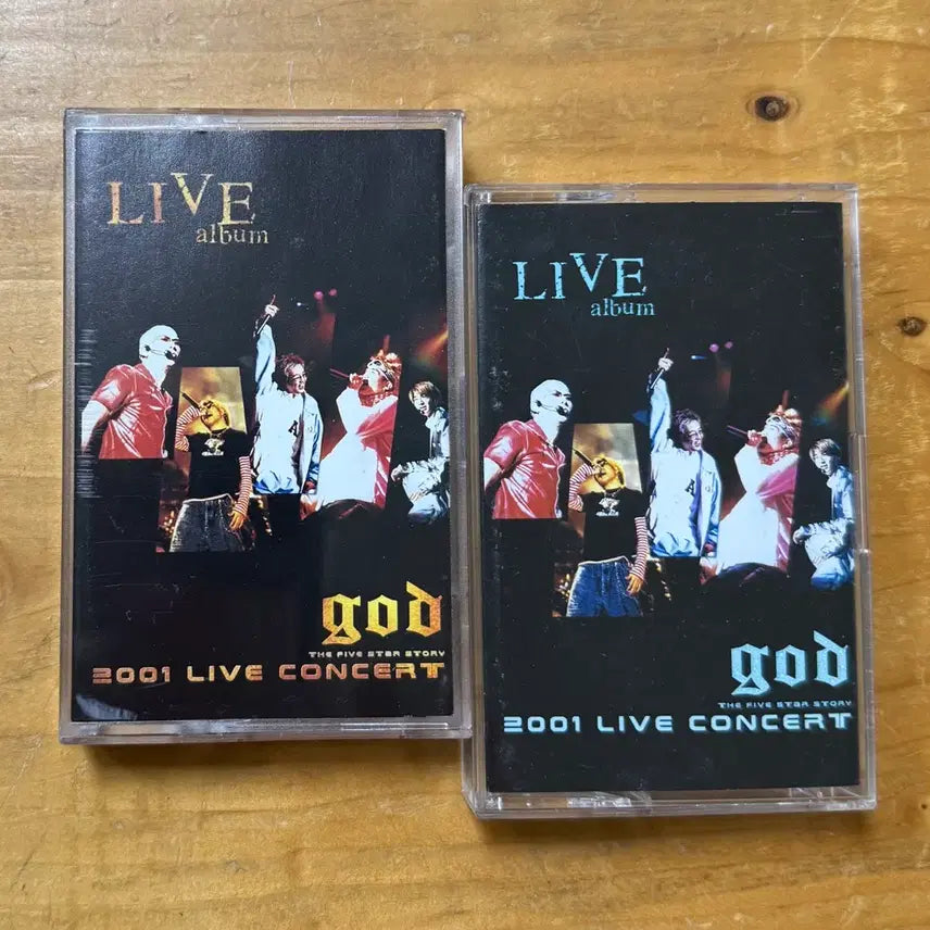 [BUNJANG] g.o.d Live 2 Cassette Tape Set / 지오디 (god) 라이브 2카세트테이프 세트
