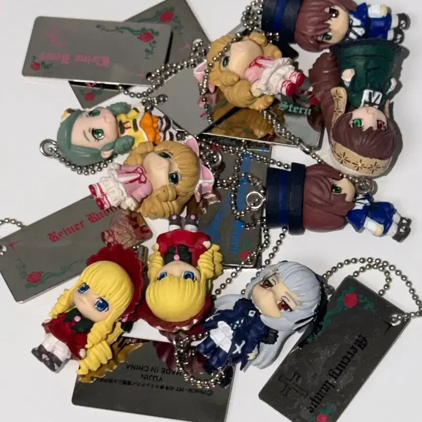 [BUNJANG] Rozen Maiden Mini Figure Mascot Classic Chain Gachapon Bundle Set / [일괄] 로젠메이든 미니 피규어 마스코트 고전 체인 가챠