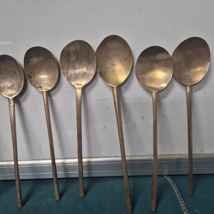 [BUNJANG] Joseon Dynasty Bangjja Bronze 10-Piece Cutlery Set / 조선방짜10점일괄(놋수저)