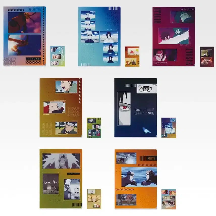 [BUNJANG] Naruto Pain vs. Konoha Ichiban Kuji J Prize Clear File Set (7 Types) / 나루토 페인전 쿠지 제일복권 j상 클리어파일 7종
